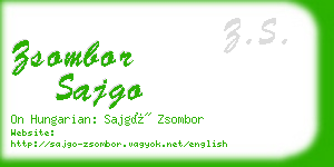 zsombor sajgo business card